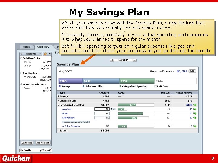 My Savings Plan Watch your savings grow with My Savings Plan, a new feature