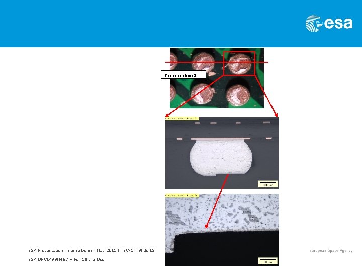 Cross section 3 ESA Presentation | Barrie Dunn | May 2011 | TEC-Q |