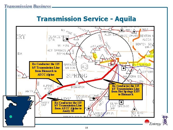 Transmission Service - Aquila Re-Conductor the 115 k. V Transmission Line from Bismarck to