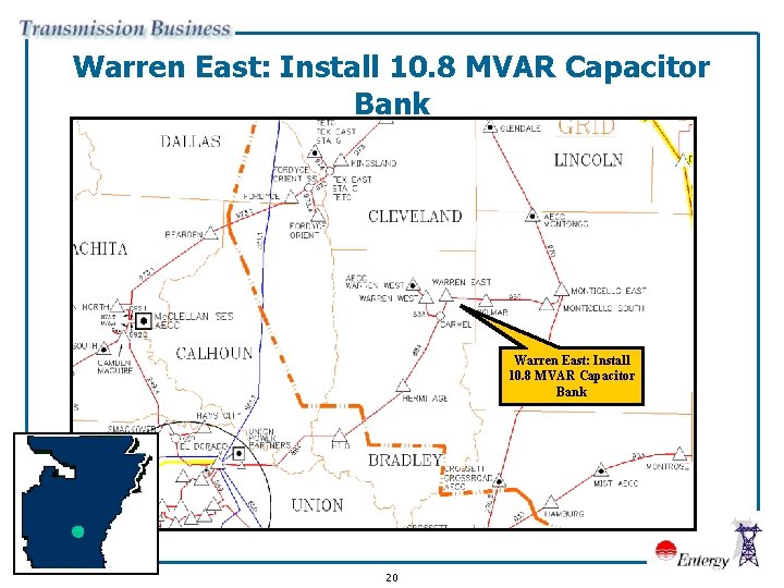 Warren East: Install 10. 8 MVAR Capacitor Bank 20 