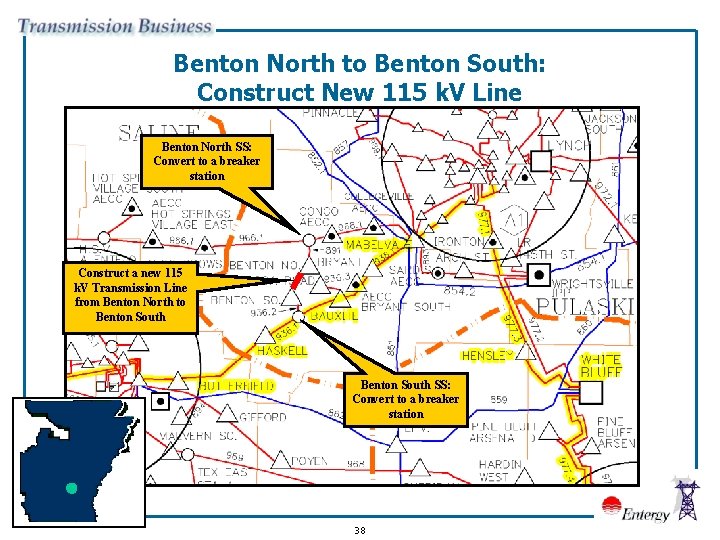 Benton North to Benton South: Construct New 115 k. V Line Benton North SS: