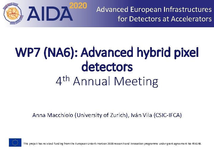 Advanced European Infrastructures for Detectors at Accelerators WP 7 (NA 6): Advanced hybrid pixel