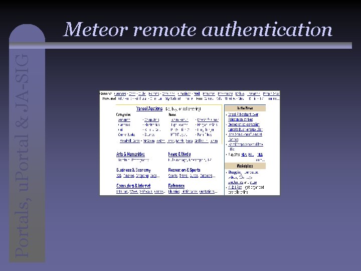 Portals, u. Portal & JA-SIG Meteor remote authentication 