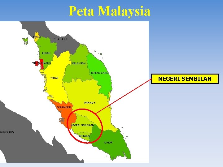 Peta Malaysia NEGERI SEMBILAN 