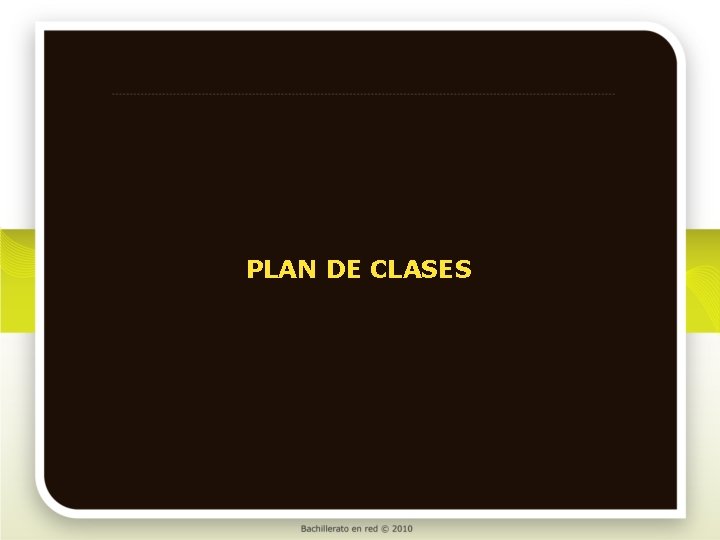 PLAN DE CLASES 