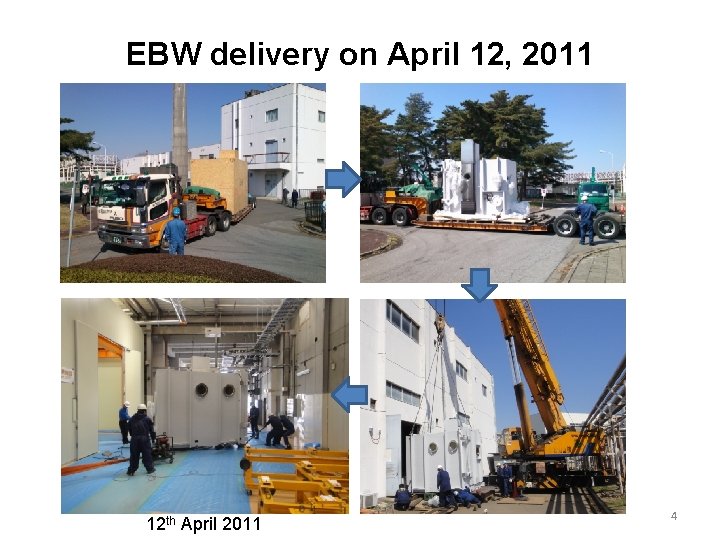 EBW delivery on April 12, 2011 12 th April 2011 4 