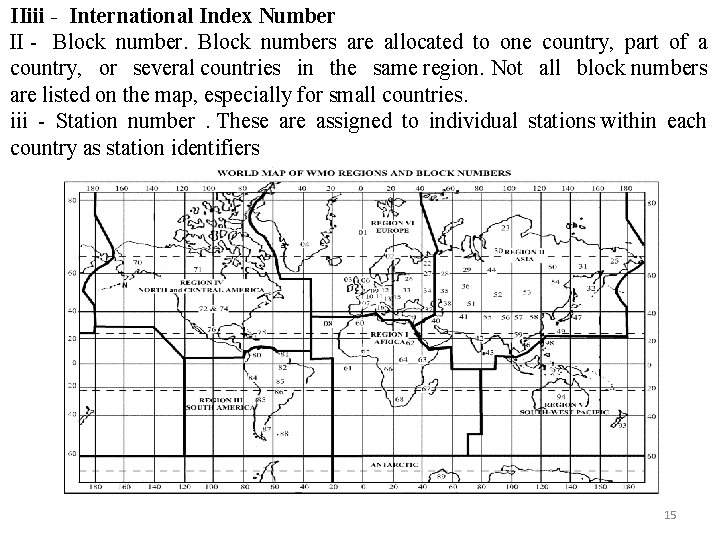 IIiii - International Index Number II - Block numbers are allocated to one country,