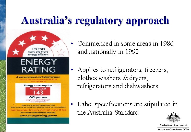 Australias Energy Efficiency Experience Australian