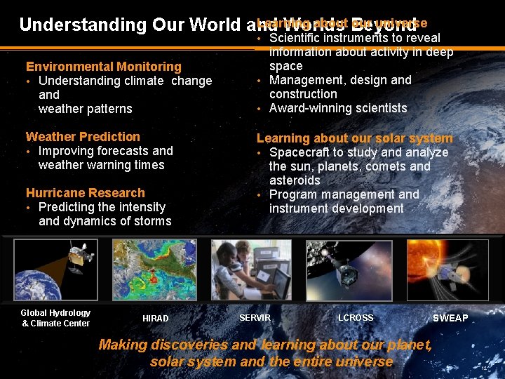 Learning about Beyond our universe Understanding Our World and Worlds Scientific instruments to reveal