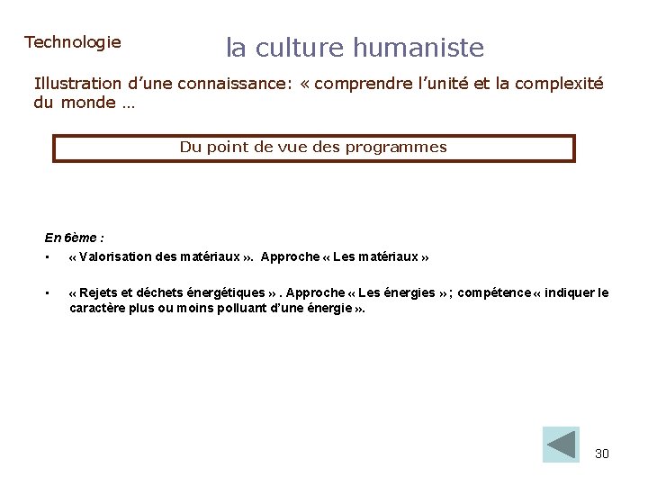 Technologie la culture humaniste Illustration d’une connaissance: « comprendre l’unité et la complexité du