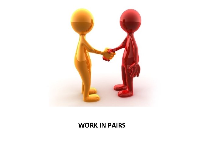 WORK IN PAIRS 