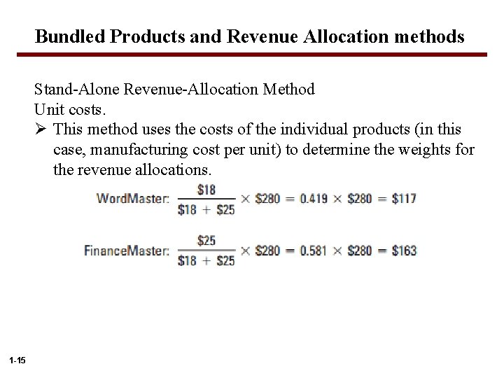 Chapter 6 Allocating Costs Of A Supporting Department