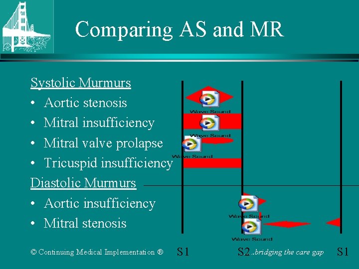 Comparing AS and MR Systolic Murmurs • Aortic stenosis • Mitral insufficiency • Mitral