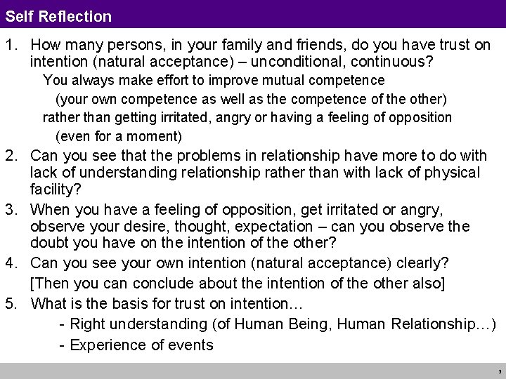 Self Reflection 1. How many persons, in your family and friends, do you have