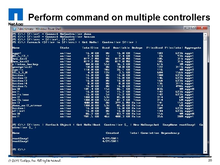 Perform command on multiple controllers 20 