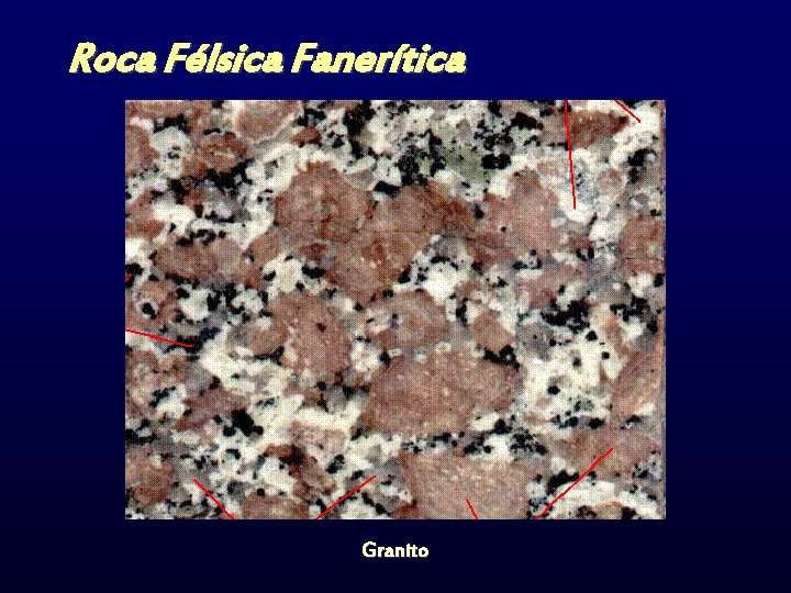 Roca Félsica Fanerítica Granito 