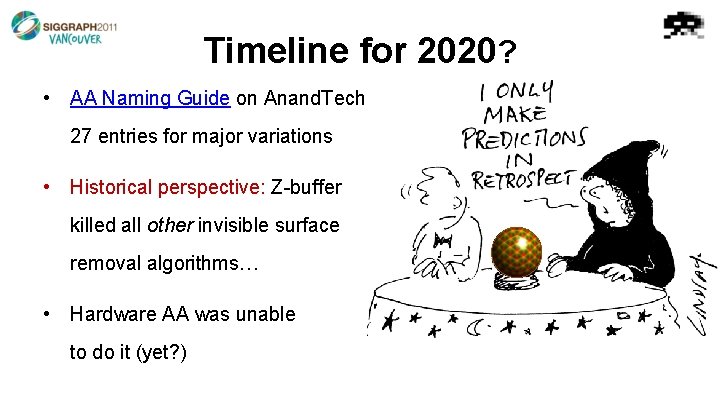 Timeline for 2020? • AA Naming Guide on Anand. Tech: 27 entries for major