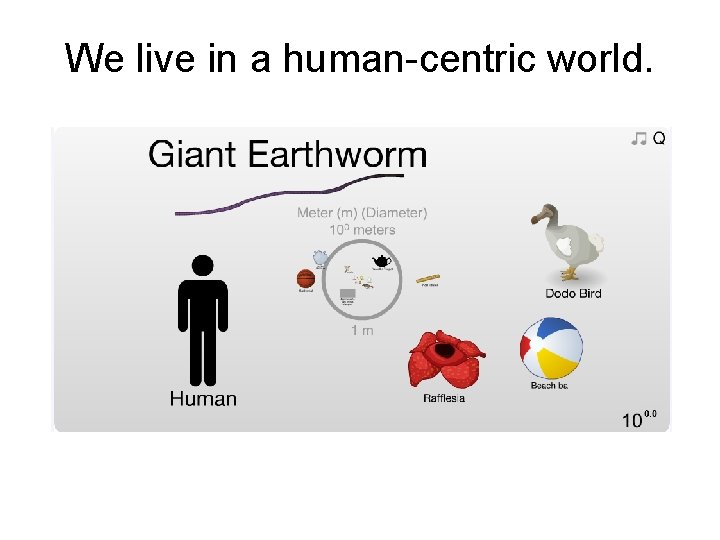 We live in a human-centric world. 