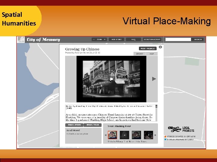 Taipei Spatial 2007 Humanities Virtual Place-Making 