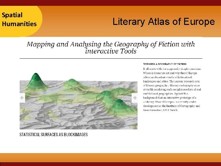 Taipei Spatial 2007 Humanities Literary Atlas of Europe Taipei Spatial 2007 Humanities Literary Atlas of Europe