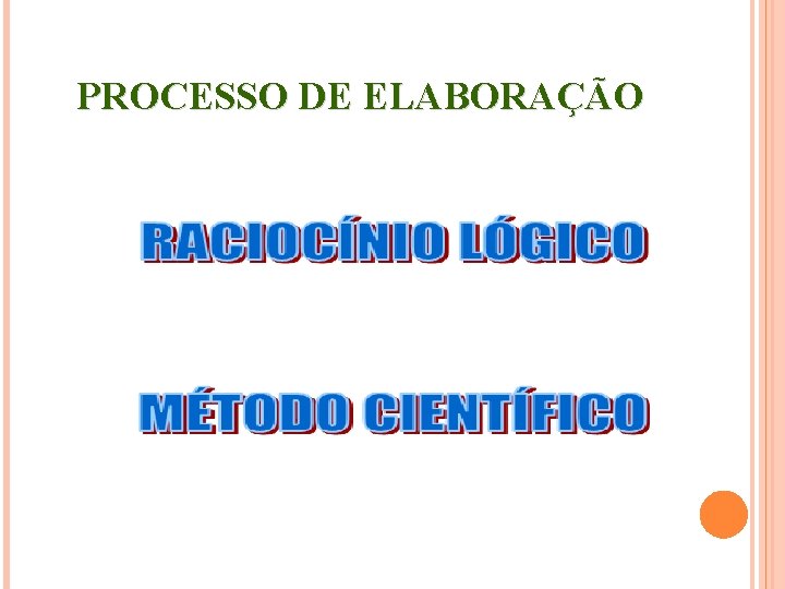 PROCESSO DE ELABORAÇÃO 15 