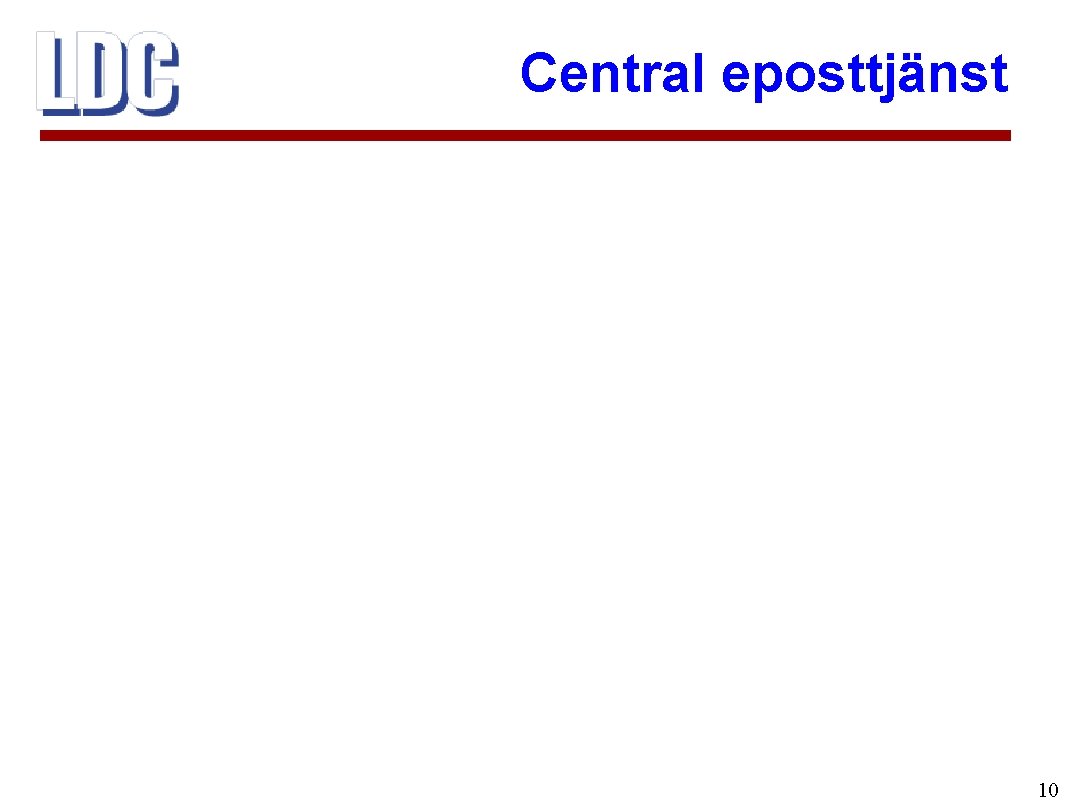 Central eposttjänst 10 