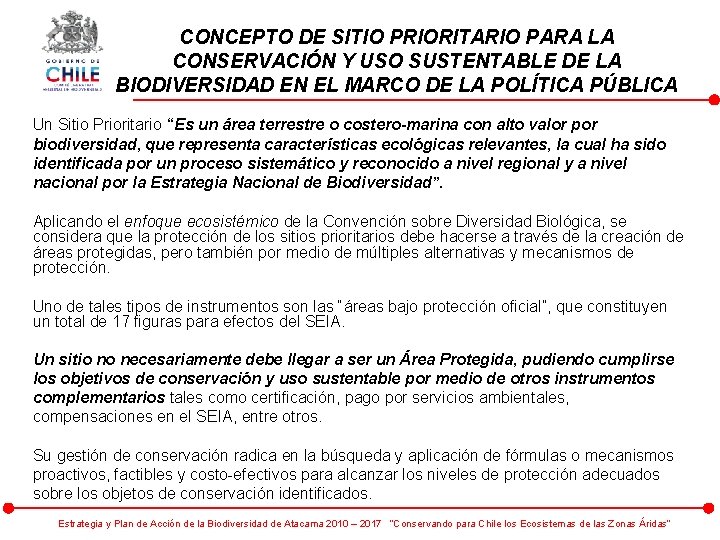 ESTRATEGIA Y PLAN DE ACCIN PARA LA CONSERVACIN