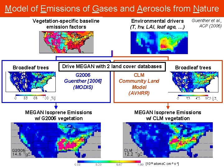Model of Emissions of Gases and Aerosols from Nature Vegetation-specific baseline emission factors Broadleaf