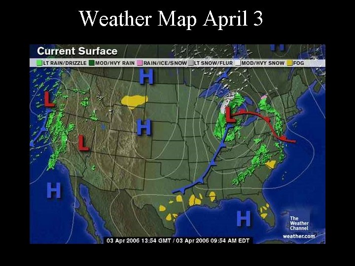 Weather Map April 3 