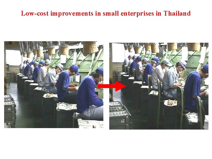 Low-cost improvements in small enterprises in Thailand 