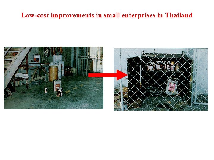 Low-cost improvements in small enterprises in Thailand 
