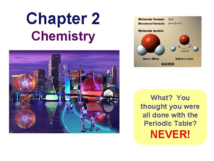 Chapter 2 Chemistry What? You thought you were all done with the Periodic Table?