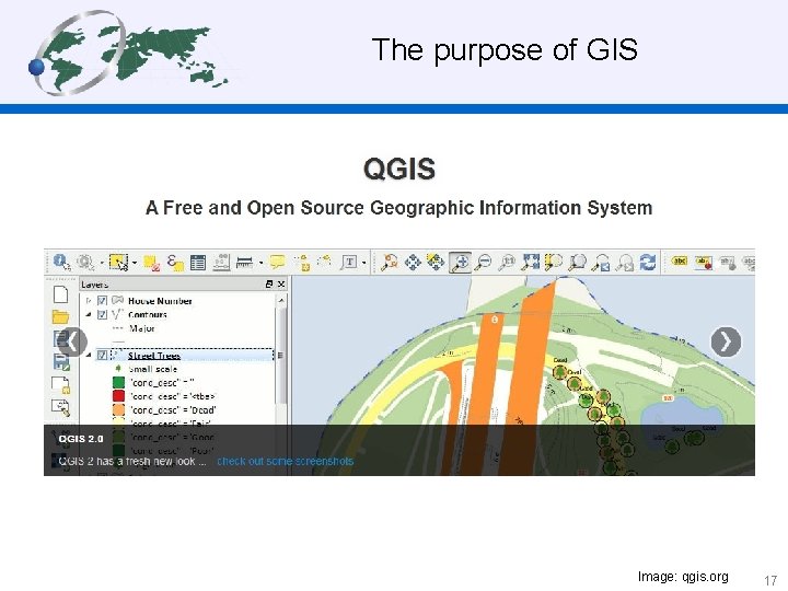  The purpose of GIS stands for ‘Geographical Information System’. A GIS consists of: