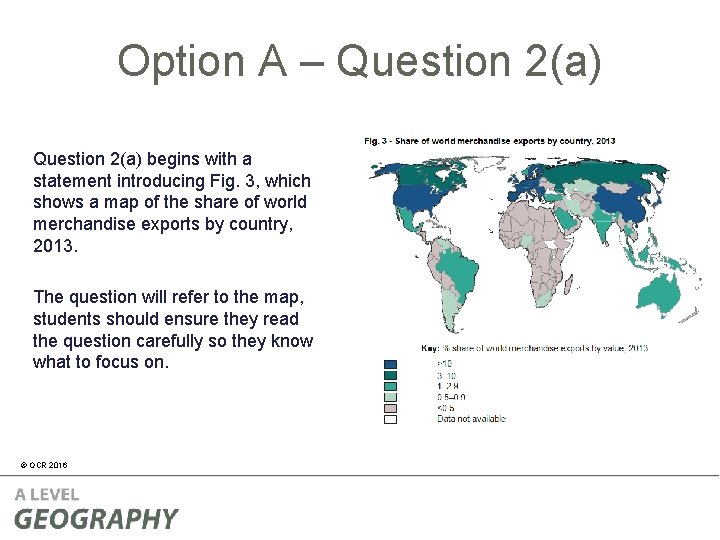 Option A – Question 2(a) begins with a statement introducing Fig. 3, which shows Option A – Question 2(a) begins with a statement introducing Fig. 3, which shows