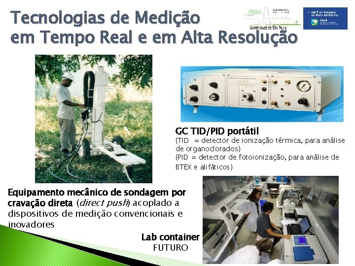 Tecnologias de Medição em Tempo Real e em Alta Resolução GC TID/PID portátil (TID