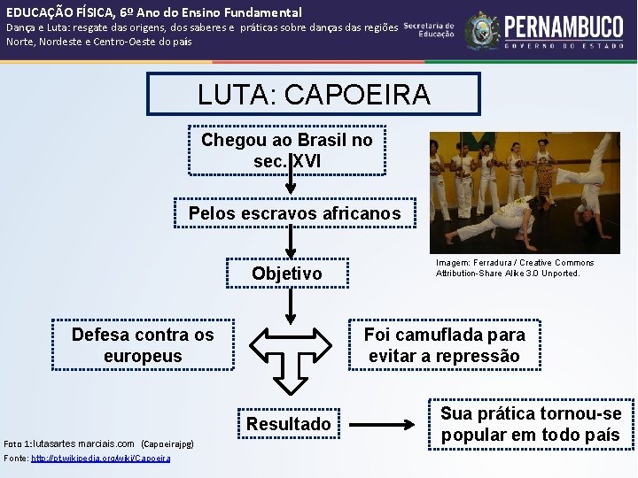 EDUCAÇÃO FÍSICA, 6º Ano do Ensino Fundamental Dança e Luta: resgate das origens, dos