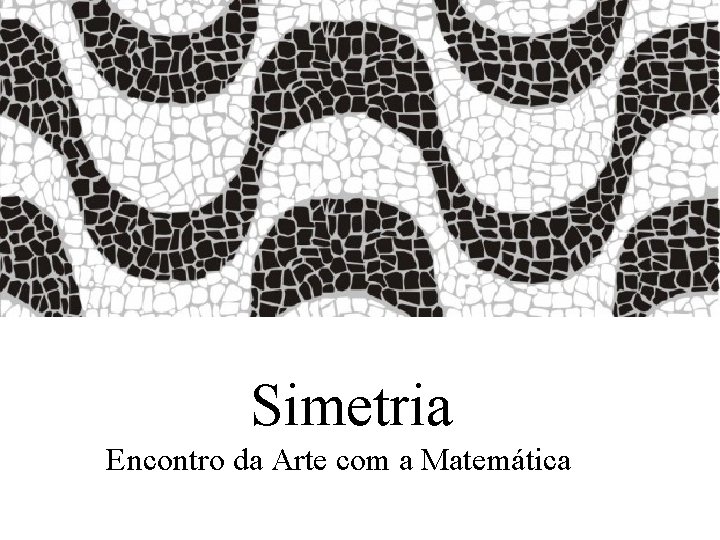 Simetria Encontro da Arte com a Matemática 