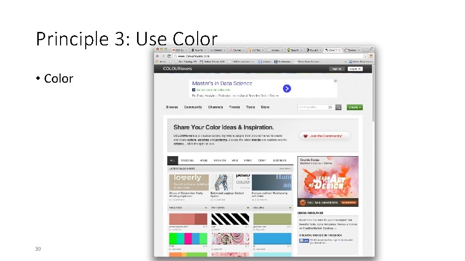 Principle 3: Use Color • Color 39 