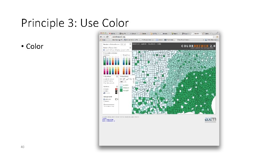 Principle 3: Use Color • Color 40 