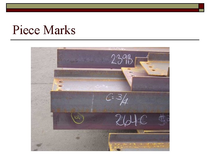 Piece Marks 