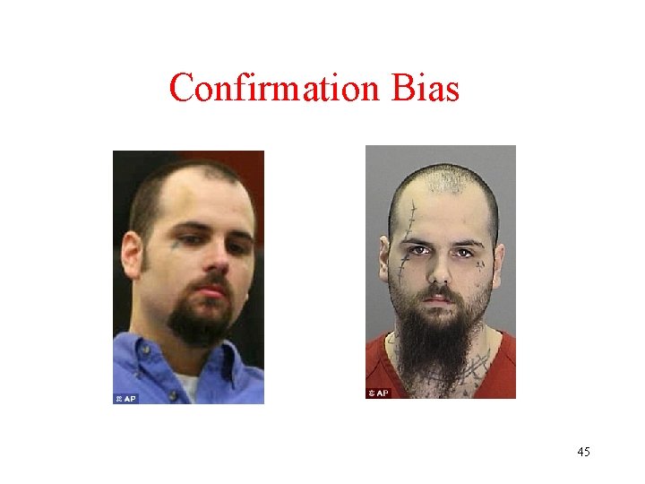 Confirmation Bias 45 Confirmation Bias 45