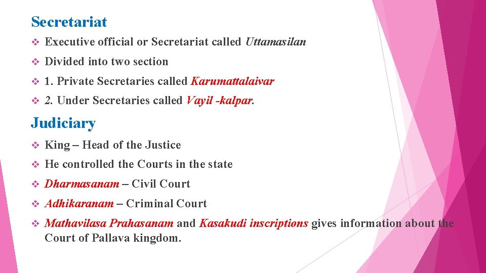 Secretariat v Executive official or Secretariat called Uttamasilan v Divided into two section v