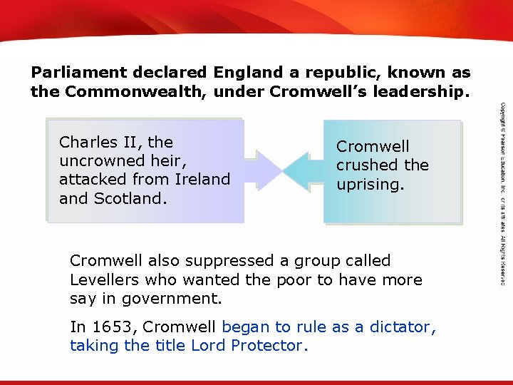 TEKS 8 C: Calculate percent composition and empirical and molecular formulas. Parliament declared England