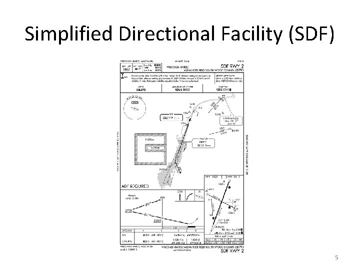 Simplified Directional Facility (SDF) 5 