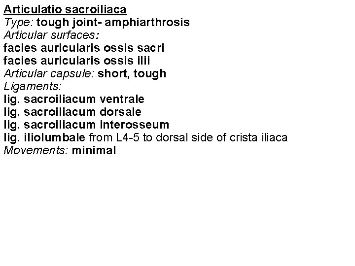 articulatio sacroiliaca movement
