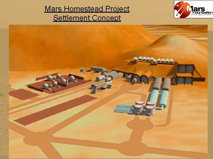 Mars Homestead Project Settlement Concept 
