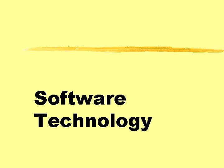 Software Technology 