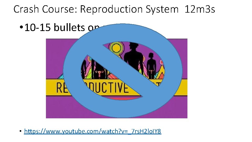Crash Course: Reproduction System 12 m 3 s • 10 -15 bullets on p.