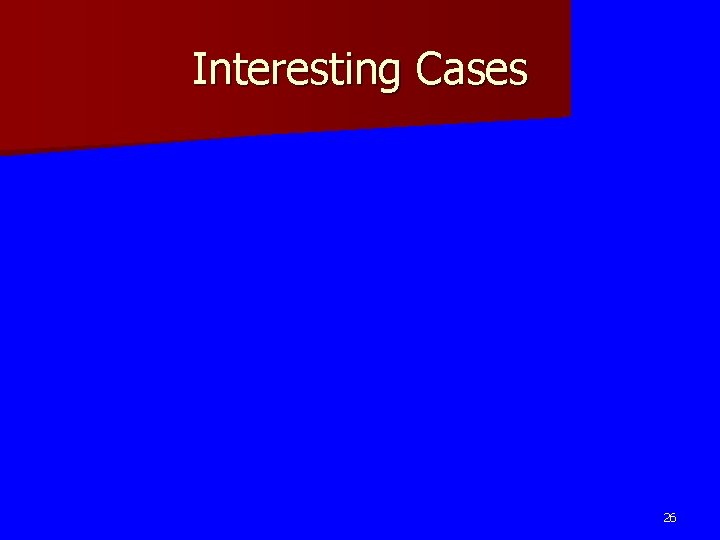 Interesting Cases 26 