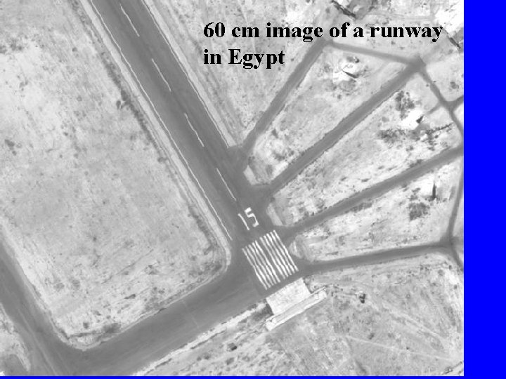 60 cm image of a runway in Egypt 